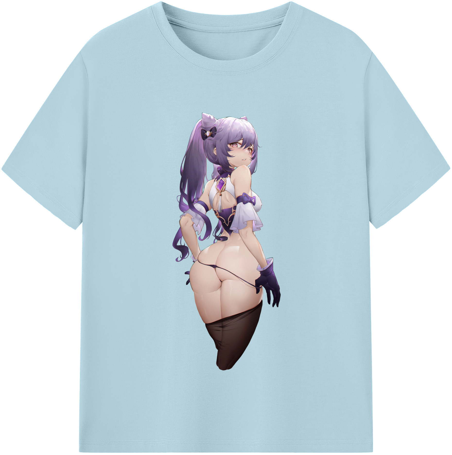 げんし神 刻晴 こくせい genshin Kokusei 綿100％半袖Tシャツ（フロントプリント）